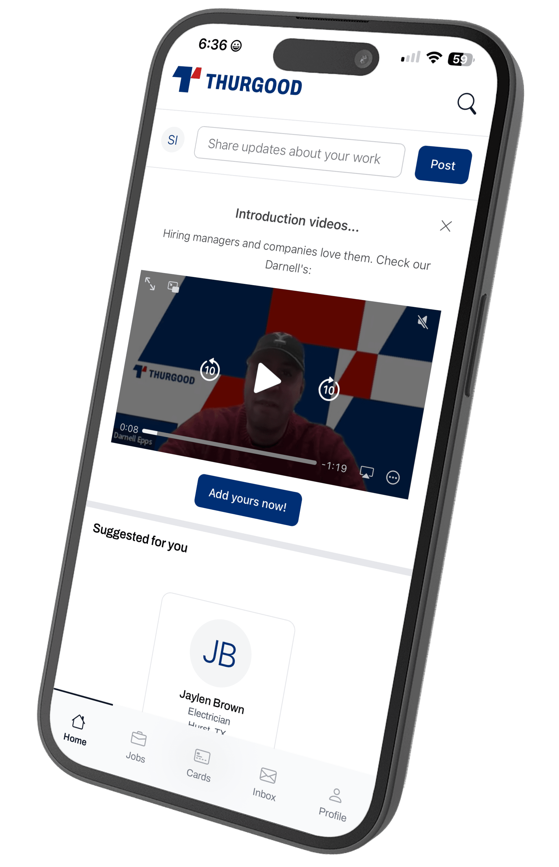 Thurgood—portfolio & jobs flow